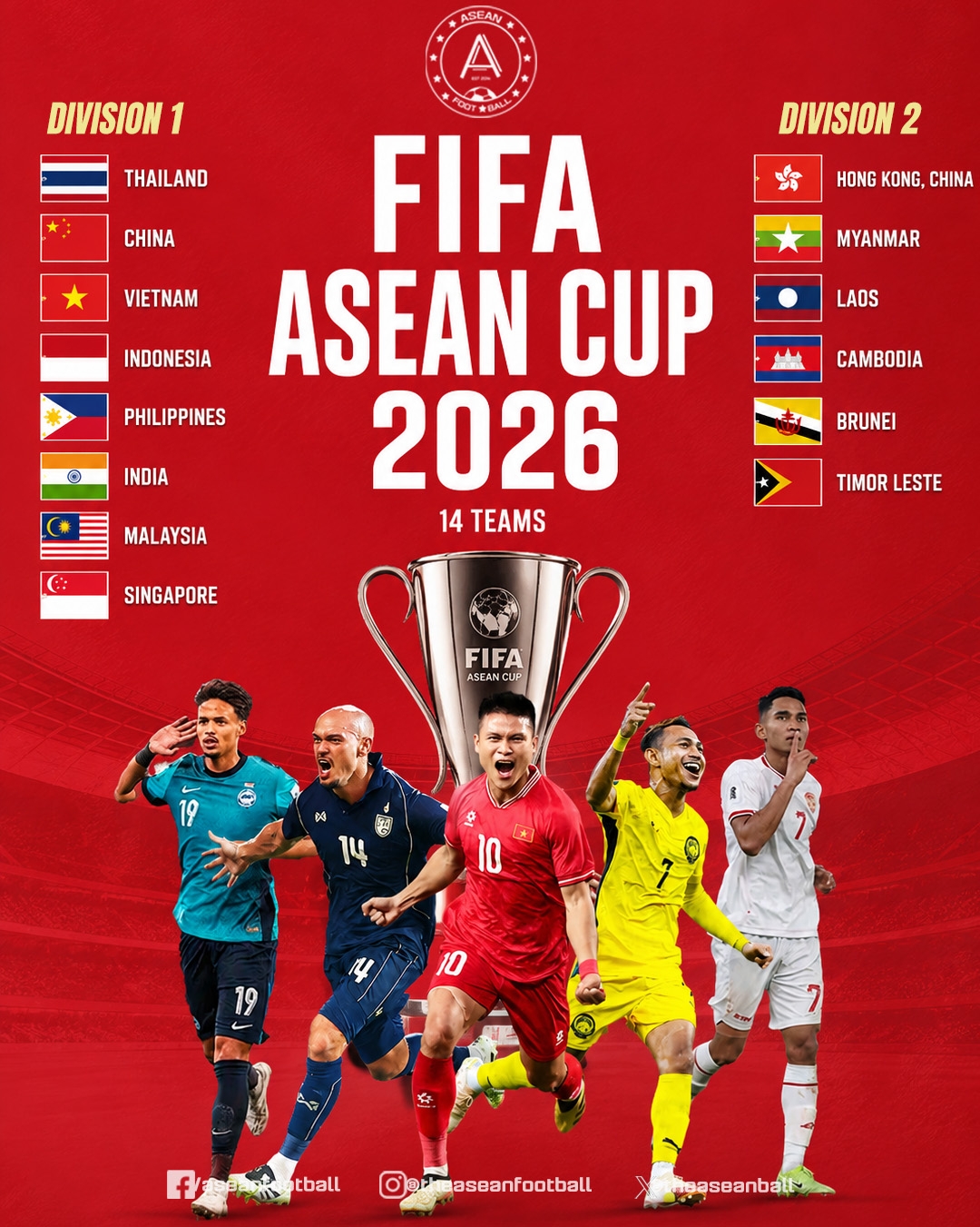 2026世界杯投注app下载-总奖金400万美元！国足被曝受邀参加东盟杯，作为第一档球队参赛